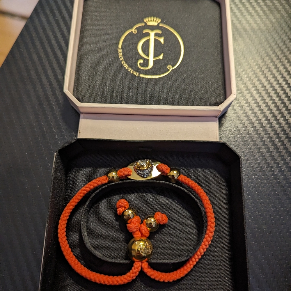 Juicy Couture Orange Rope Bracelet
